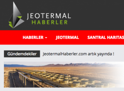 JeotermalHaberler.com artık yayında !