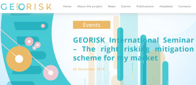 GEORISK Uluslararası Seminer – Pazar için doğru risk azaltma planı