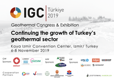 4. IGC Türkiye Jeotermal Kongresi ve Fuarı – 6-8 Kasım 2019, İzmir / Türkiye