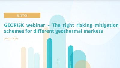 Web Semineri – Farklı jeotermal pazarlar için risk azaltma programları, 29 Nisan 2020