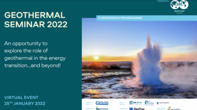 Web semineri – Jeotermal ve enerji geçişi, SPE Aberdeen, 25 Ocak 2022