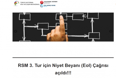 Niyet Beyanı: Jeotermal Risk Paylaşım Mekanizması