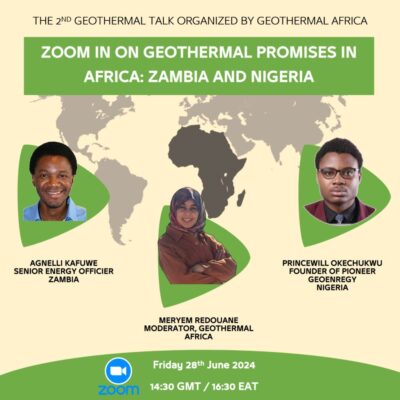 Çevrim İçi Seminer – Jeotermal Afrika: Zambiya ve Nijerya, 28 Haziran 2024