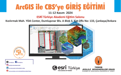 TMMOB JMO, ArcGIS ile CBS`ye Giriş Eğitimi, 11-12 Kasım 2024